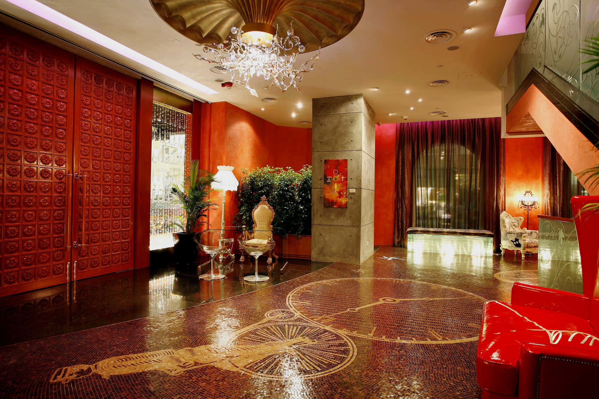 The Luxe Manor Interior Background