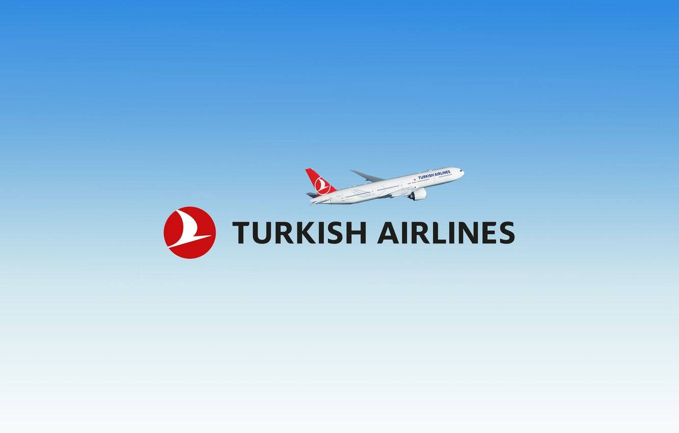 The Magnificent Logo Of Turkish Airlines Background