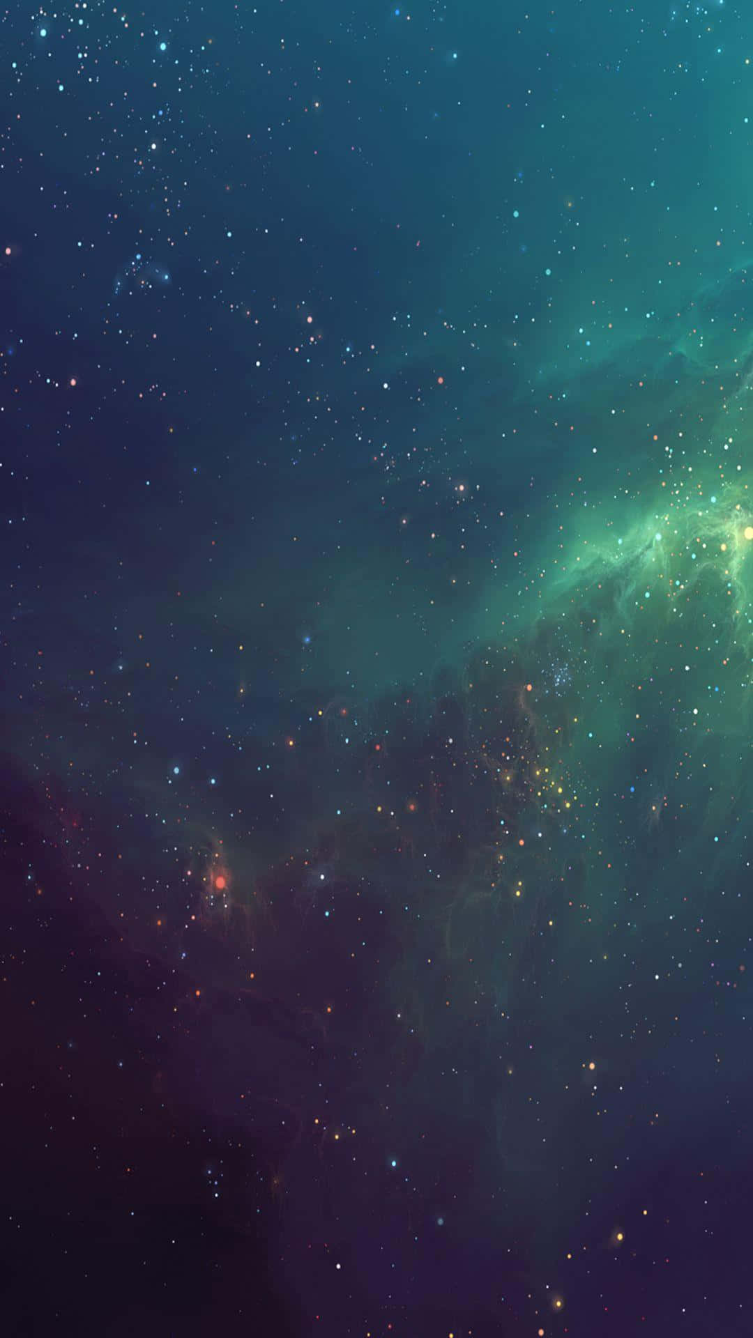 The Magnificent View Of The Vast Green Galaxy