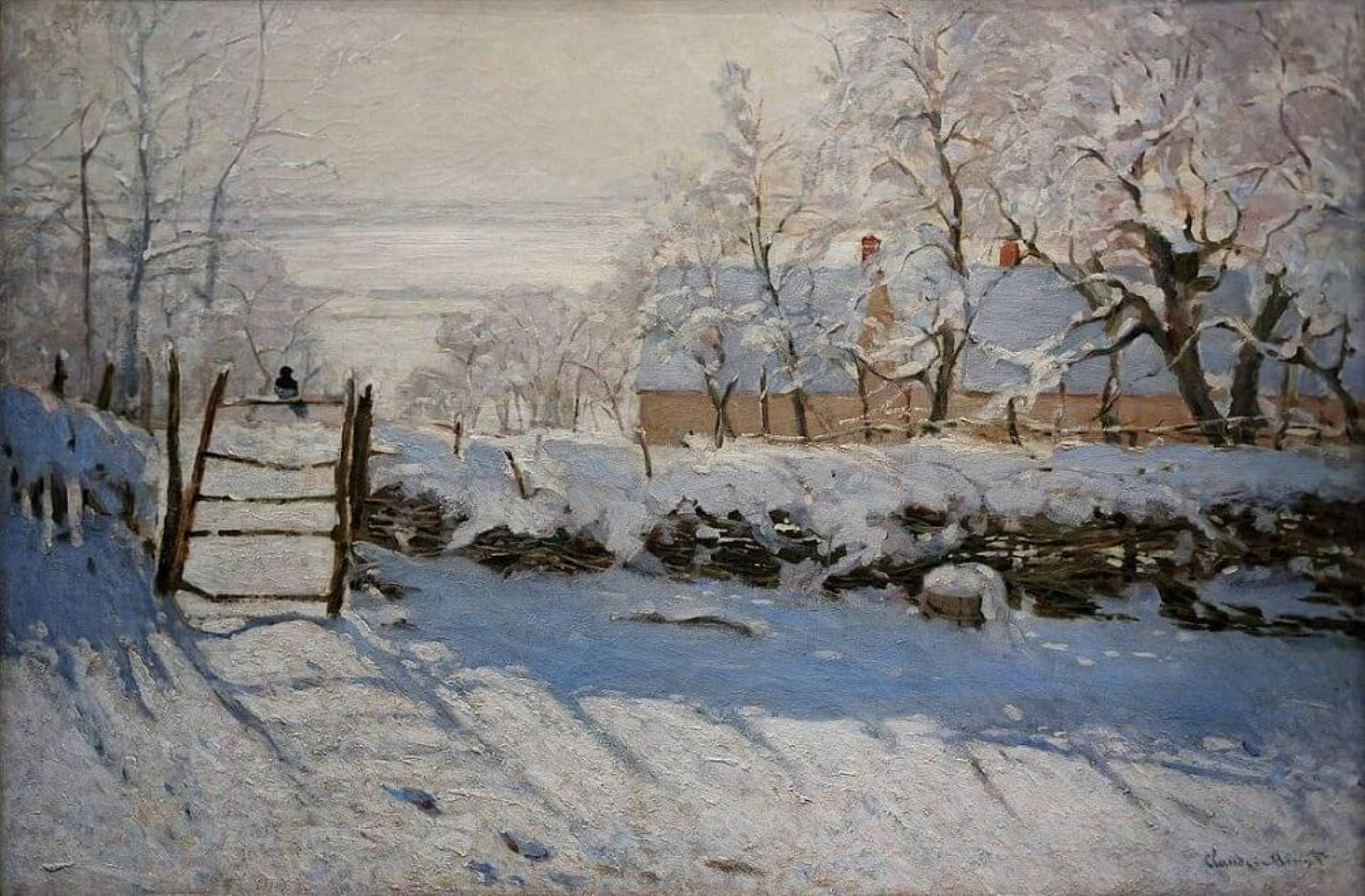 The Magpie By Claude Monet