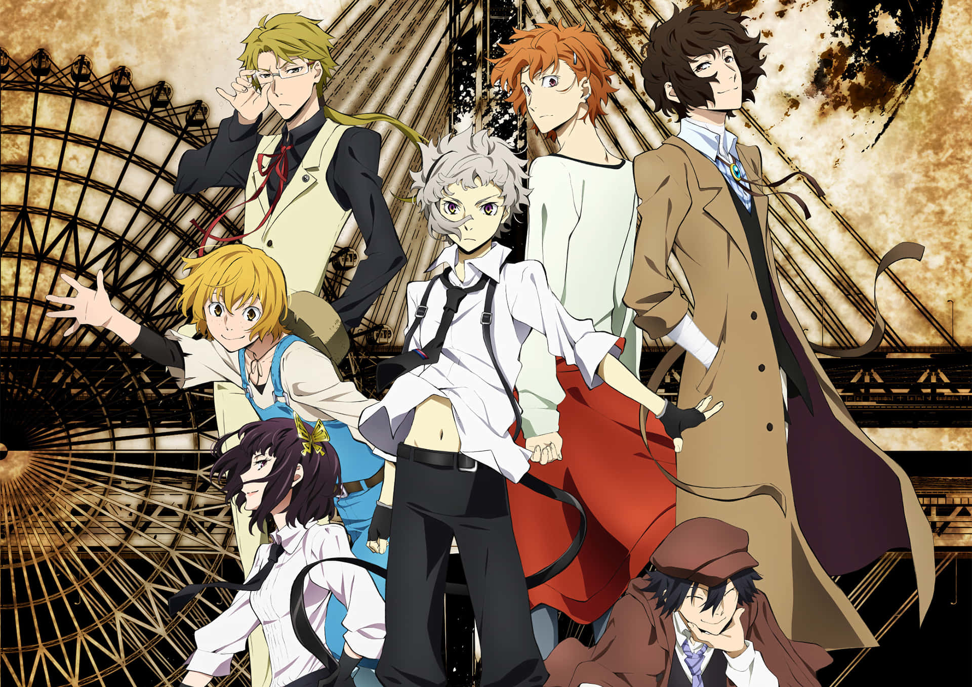 The Main Cast Of Bungou Stray Dogs