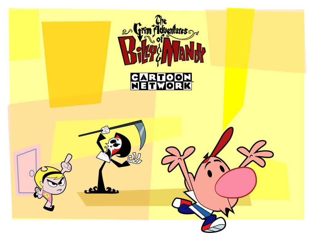 The Main Characters Of The Grim Adventures Of Billy & Mandy Surrounded By A Dark, Menacing Atmosphere. Background