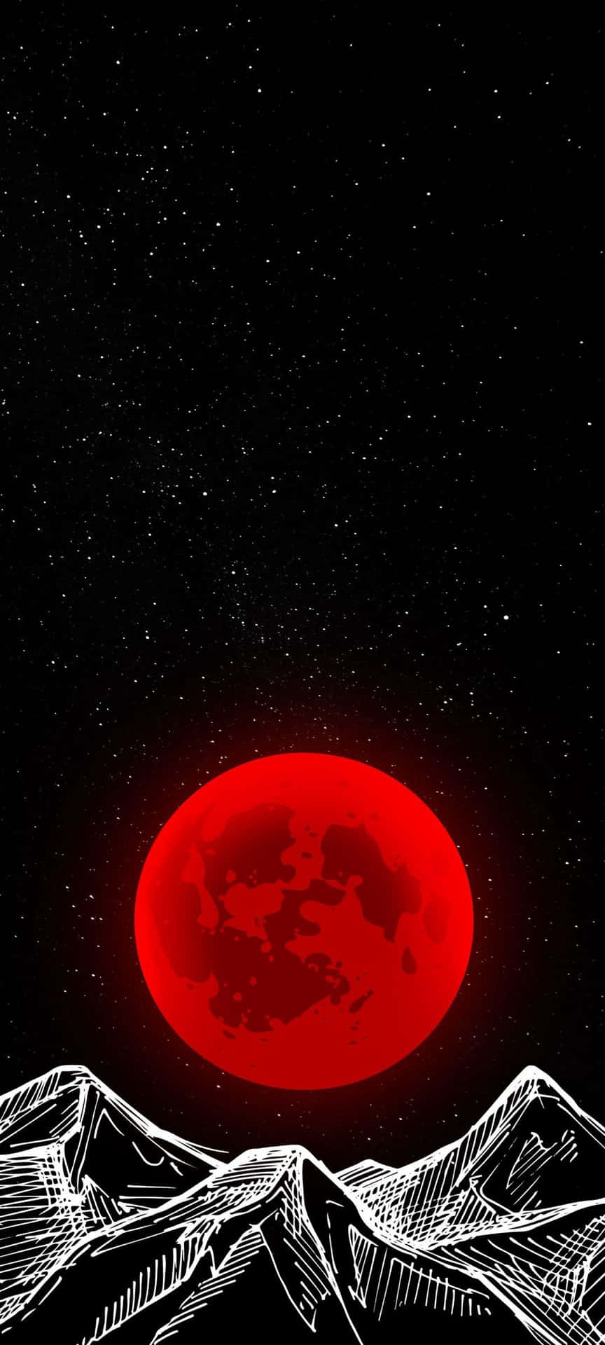 “the Majestic Beauty Of The Night Sky During A Blood Moon.” Background