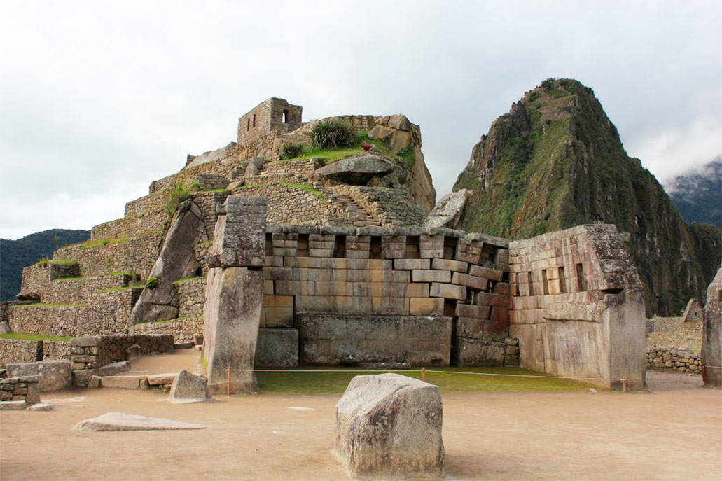 The Majestic Main Temple Of Machu Picchu