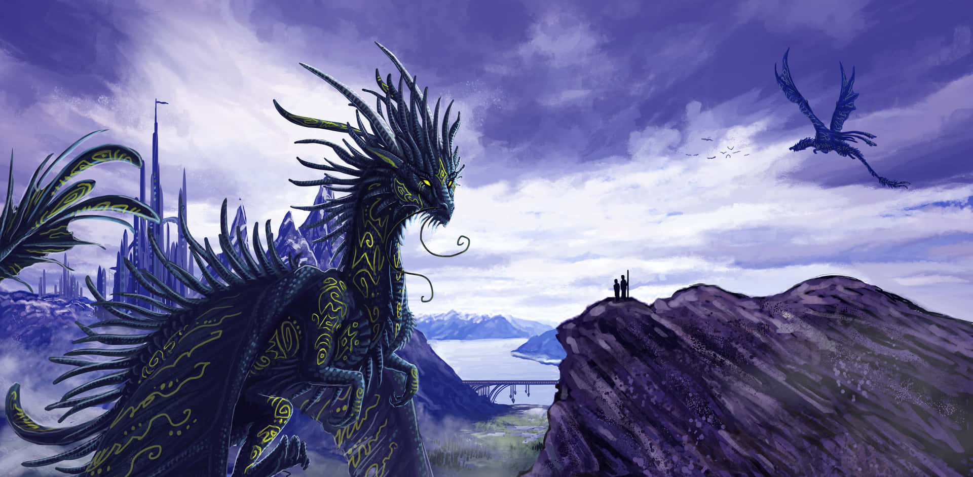 “the Majestic Mythical Dragon” Background