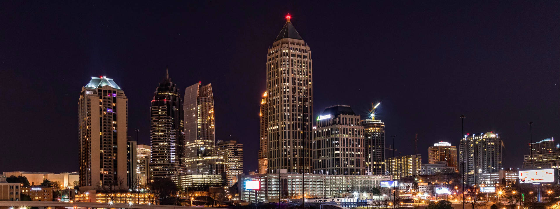 The Majestic Skyline Of Atlanta, Georgia Background