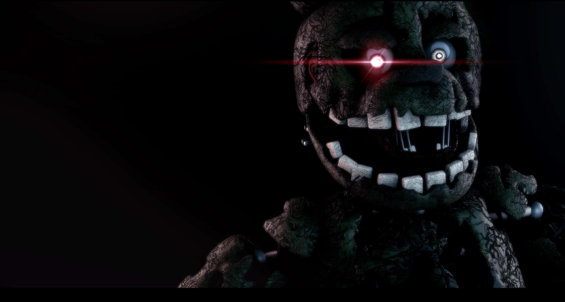 The Malevolent Springtrap Stalking Its Prey Background