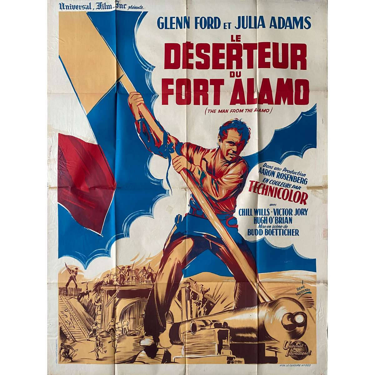 The Man From The Alamo 1953 Poster Art Background