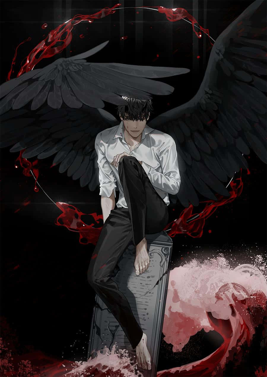 The Man In His Perfect Omniscient Wings Background