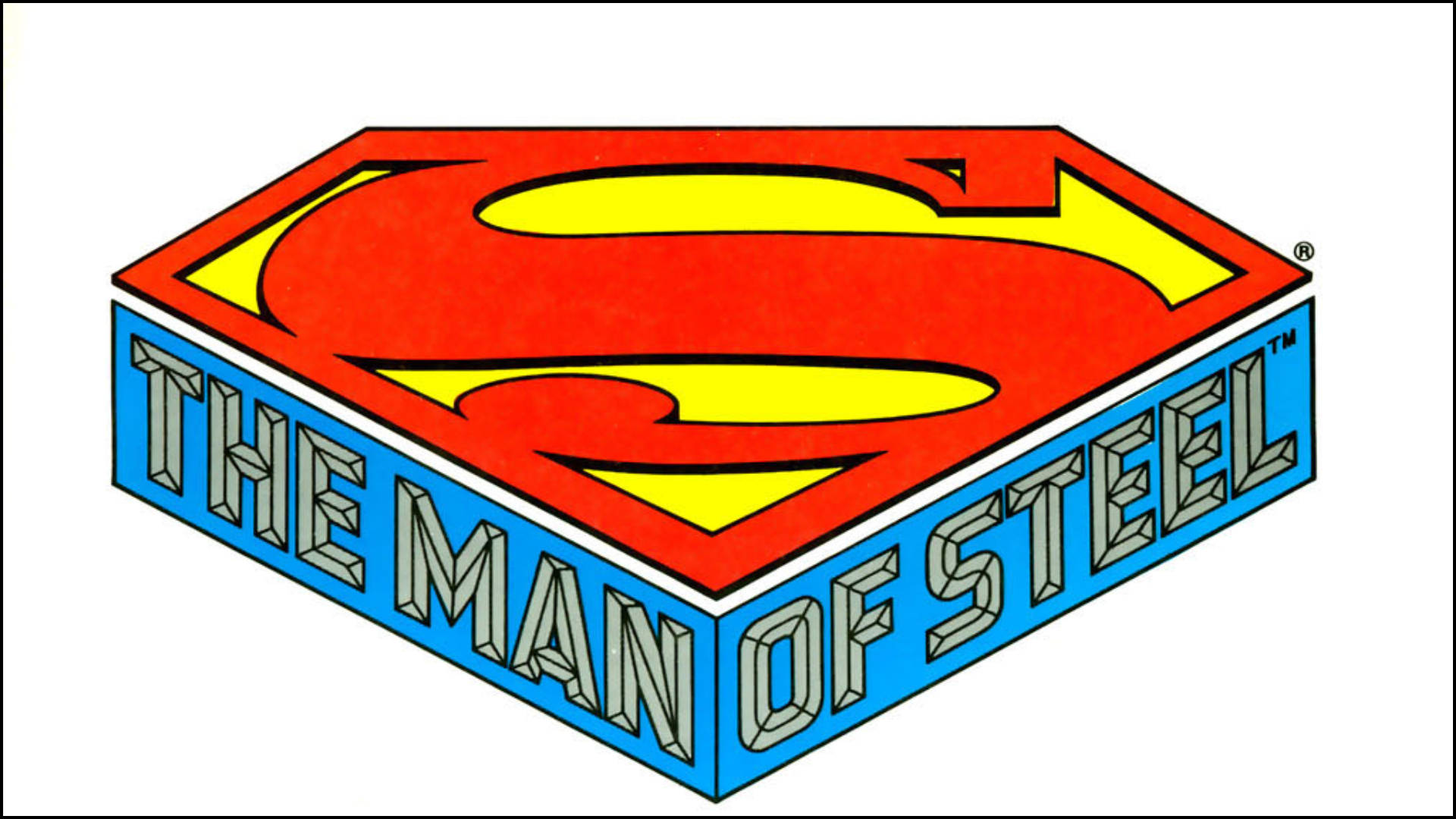 The Man Of Steel Superman Logo Background