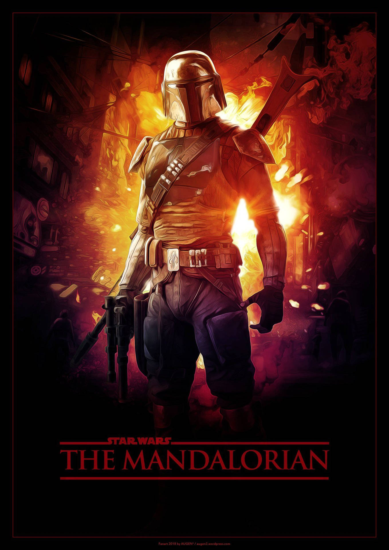The Mandalorian Poster By Sassy Background