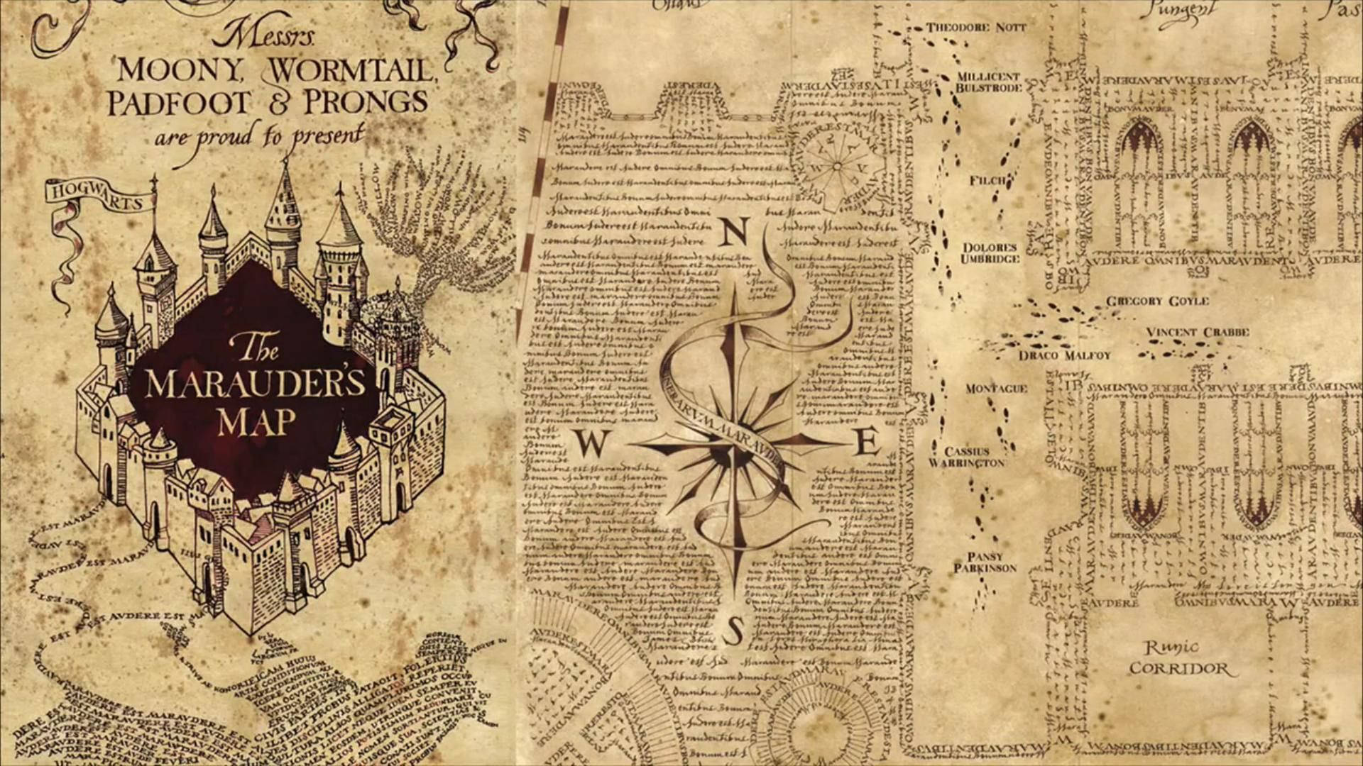 The Marauders Map Guide Background