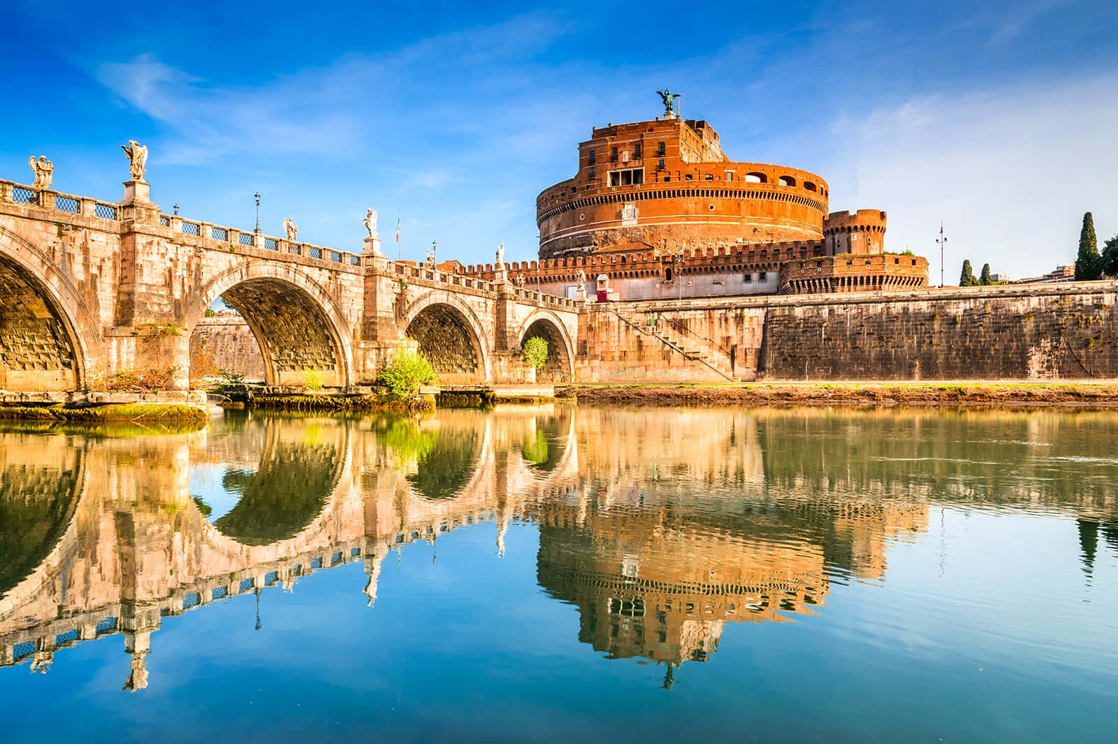The Marble Bridge Of Castel Santangelo