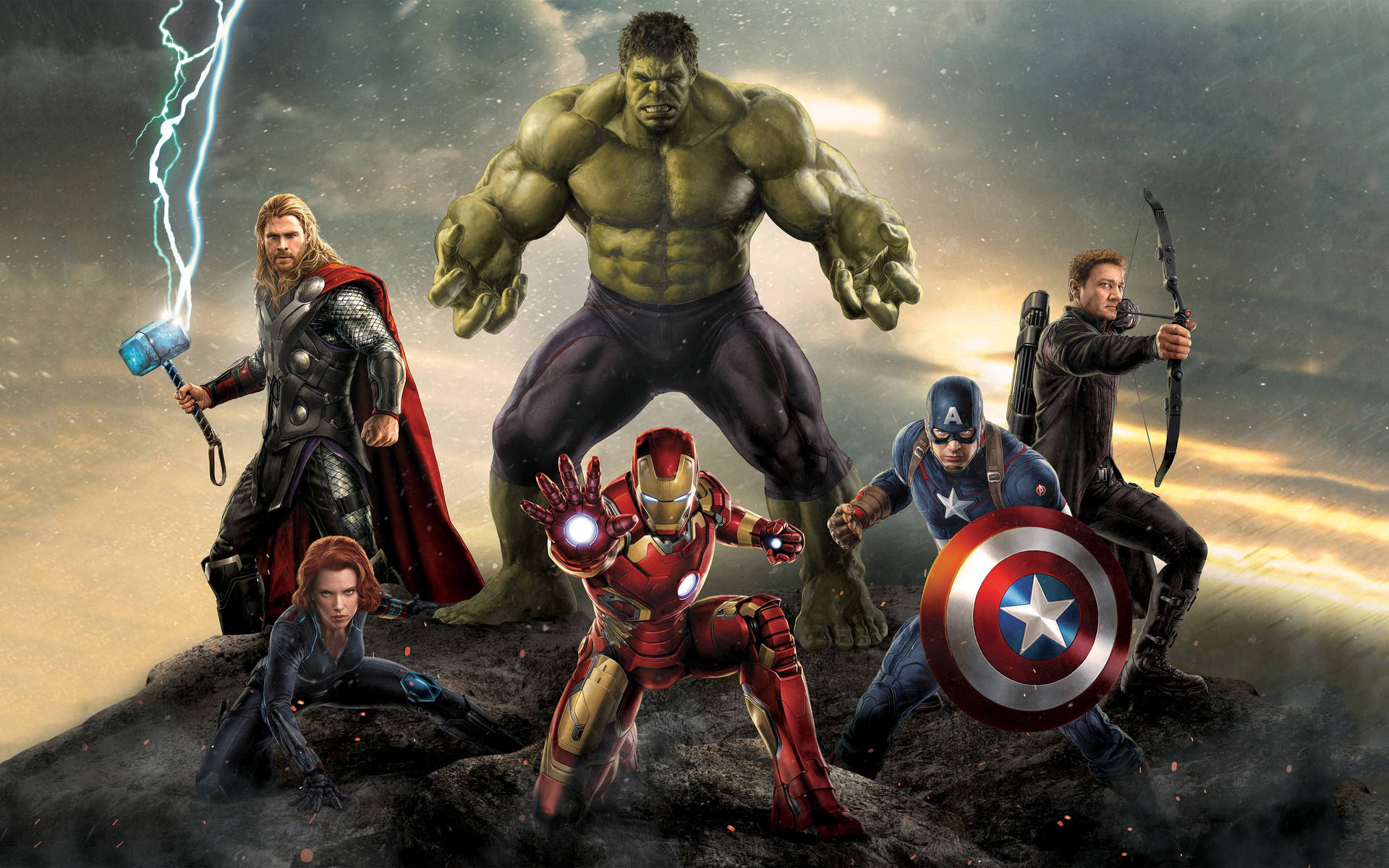 The Marvel Avengers Fighting Stance Background