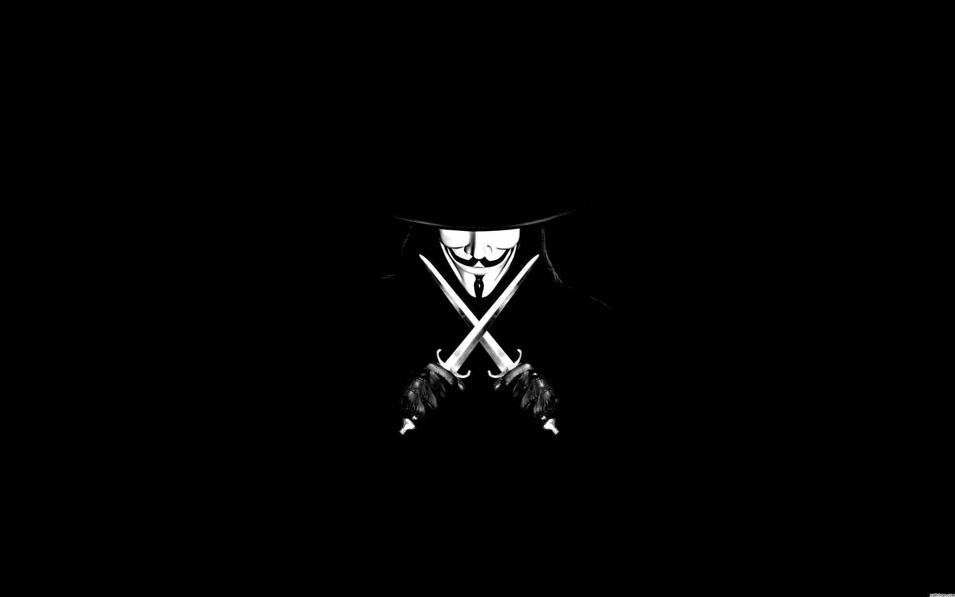The Mask Of Anonymous - A Symbol Of Courage And Revolution Background