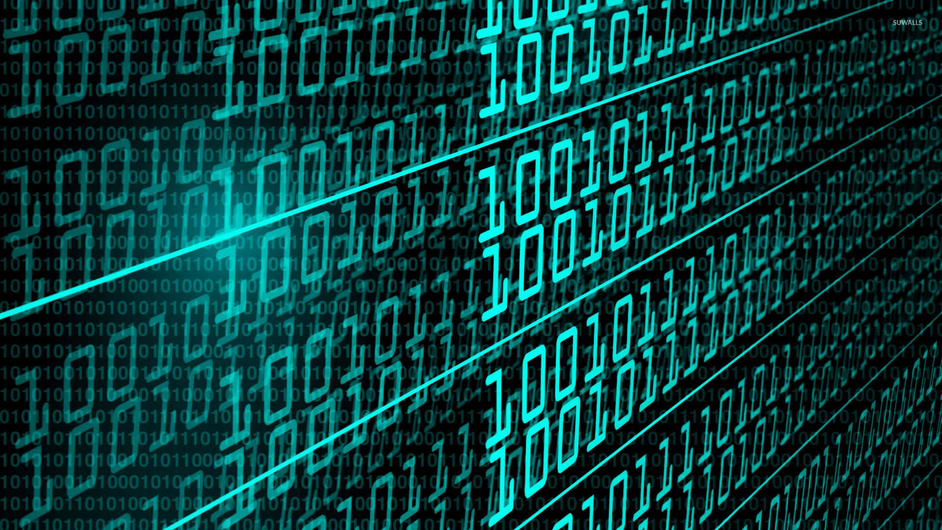 The Matrix Code Illuminated Background