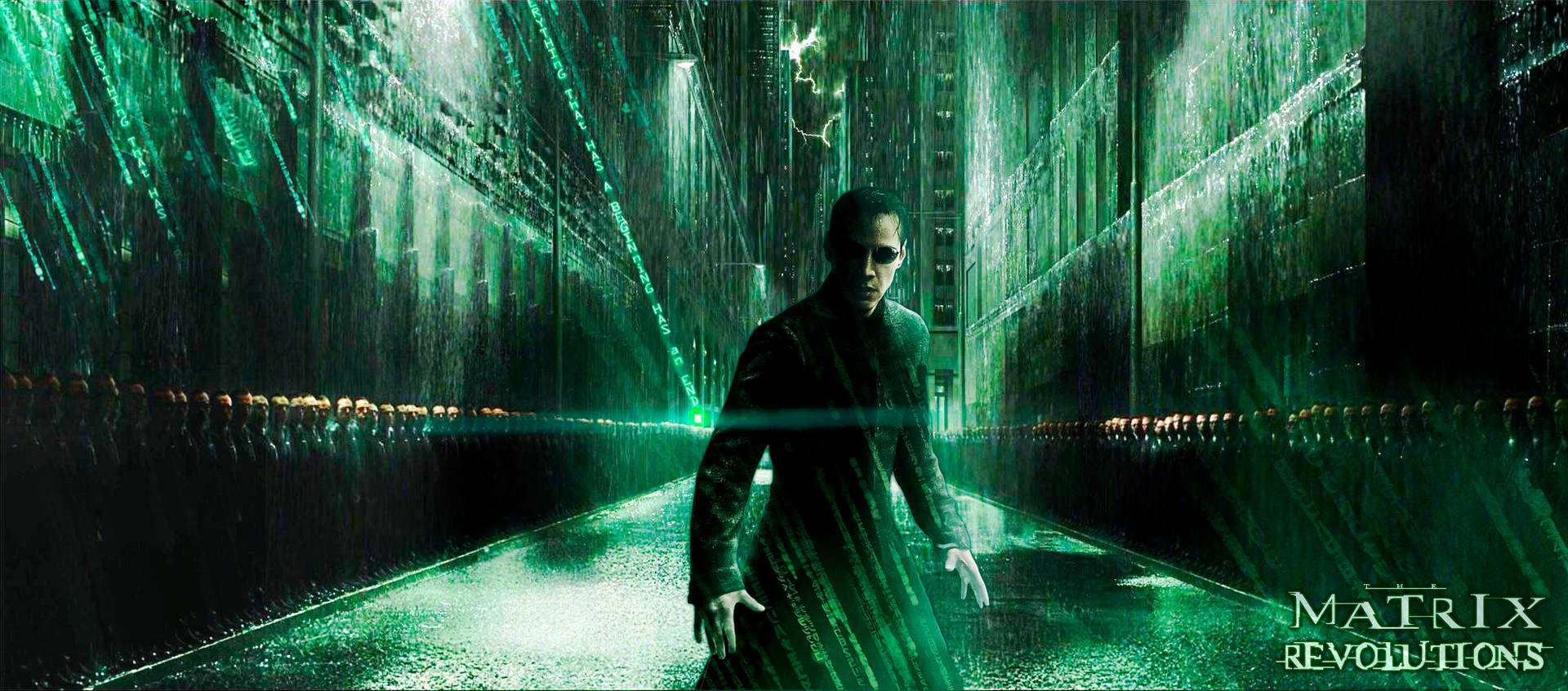 The Matrix Revolutions Neo At Green Street Background