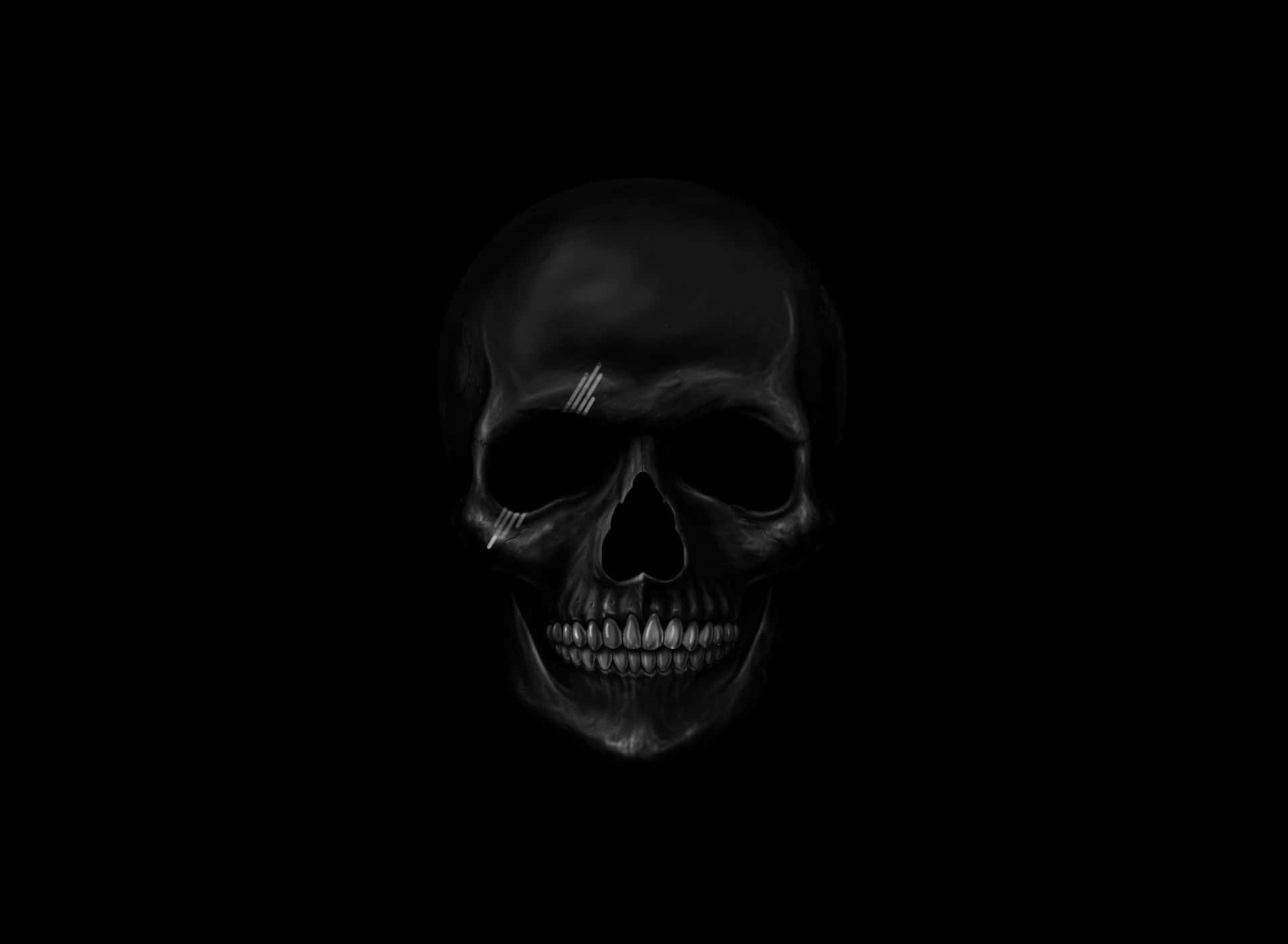 The Mesmerizing Beauty Of A Galaxy Skull. Background