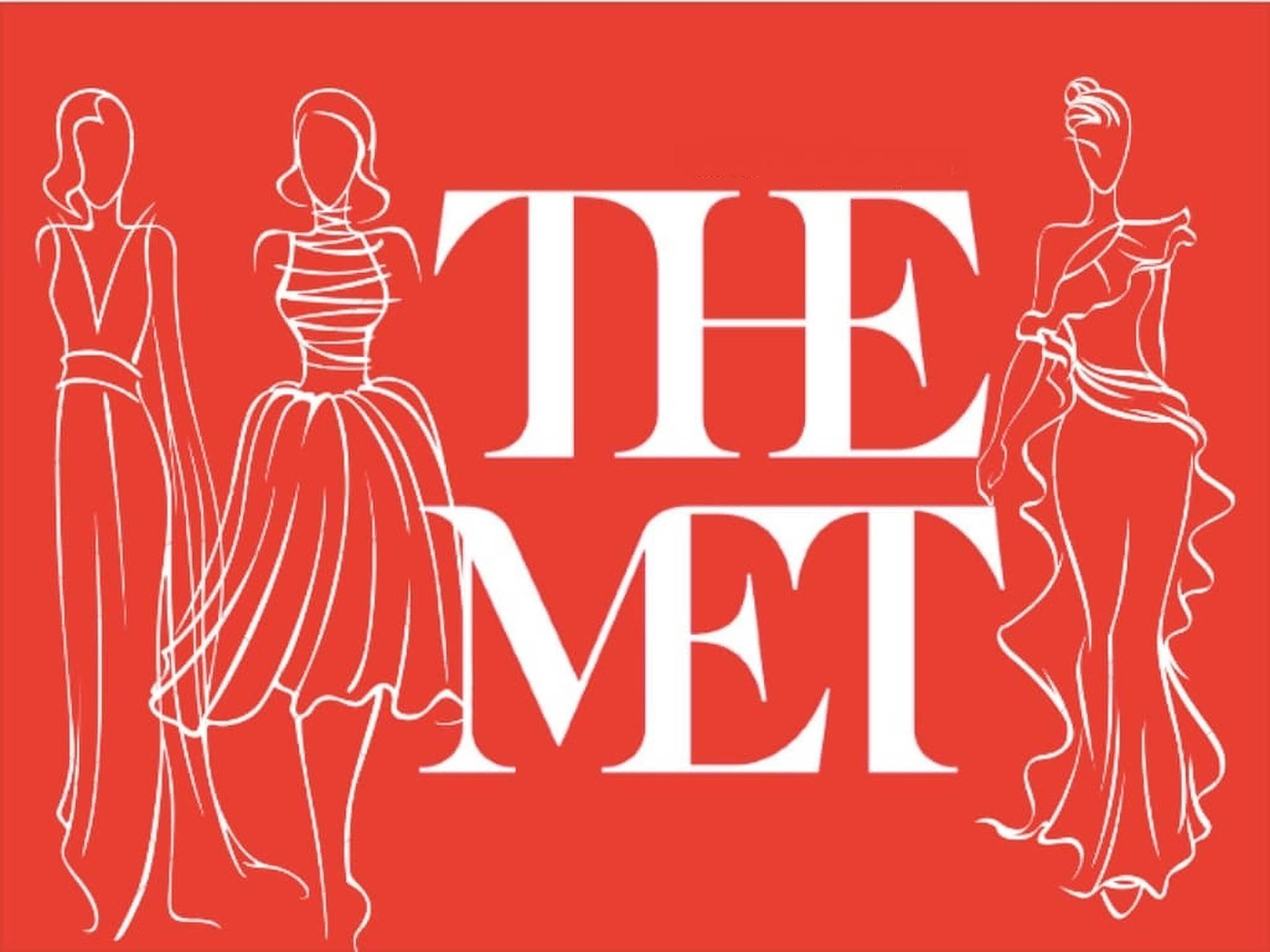 The Met Gala Drawings Poster Background