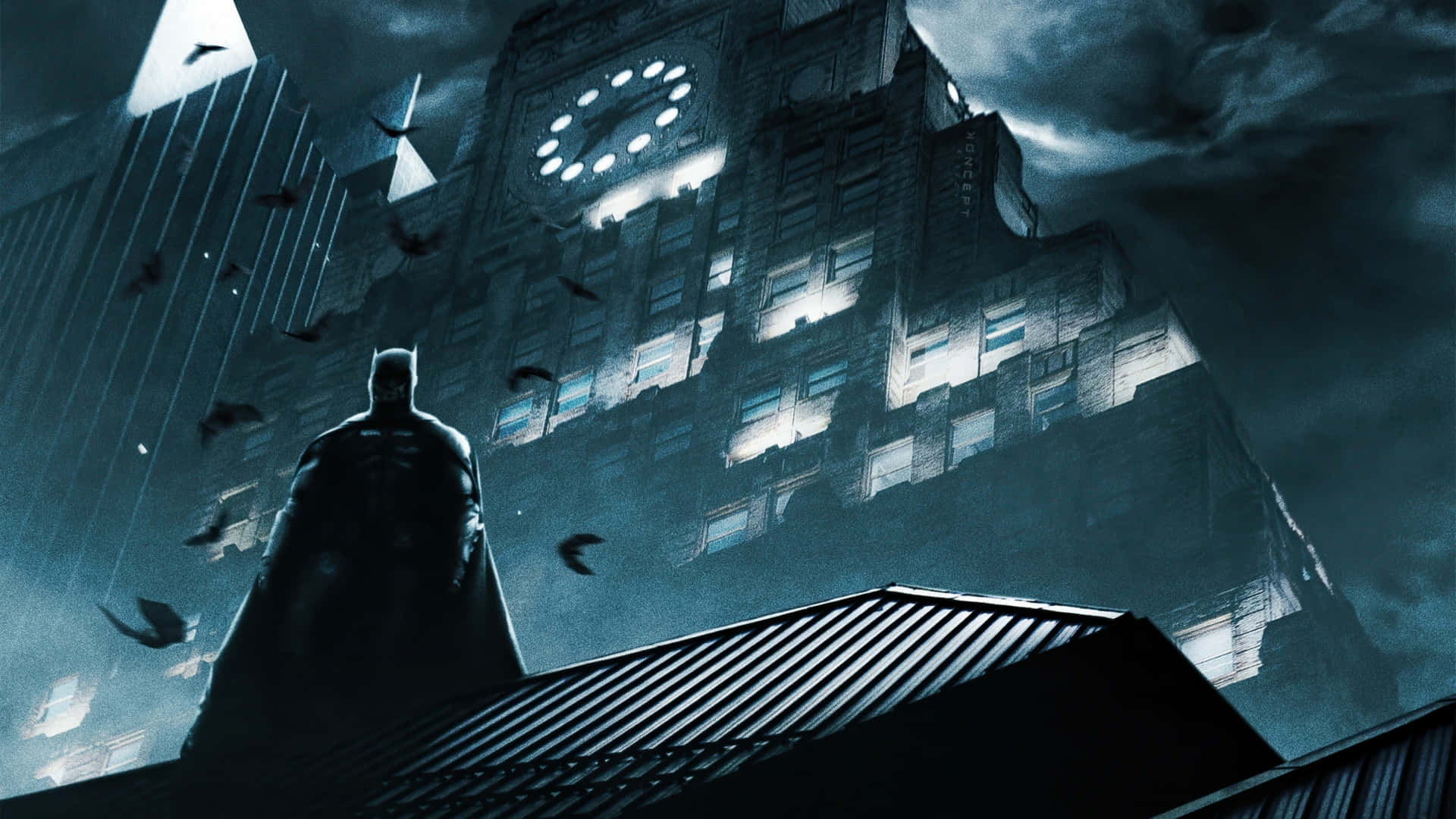 The Metropolis Of Batman City Background
