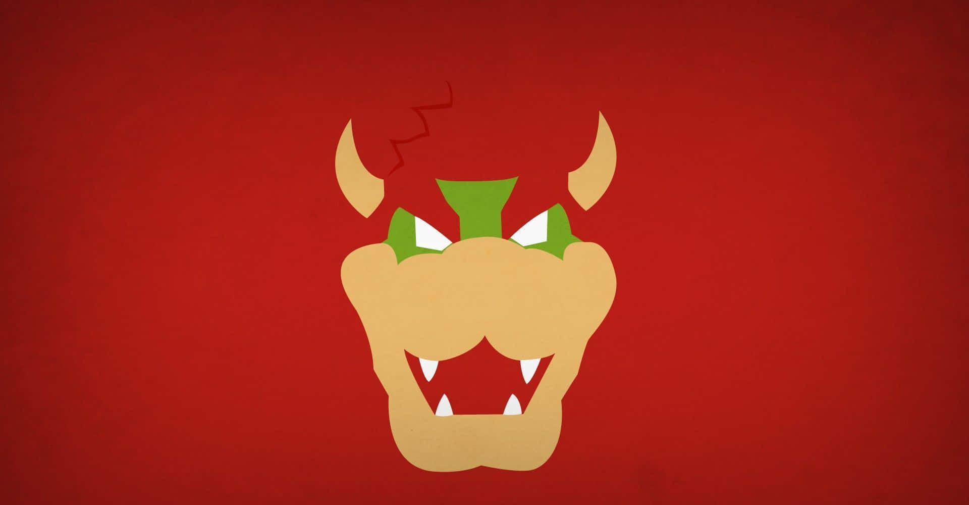 The Mighty Bowser Roars In The Dark Background