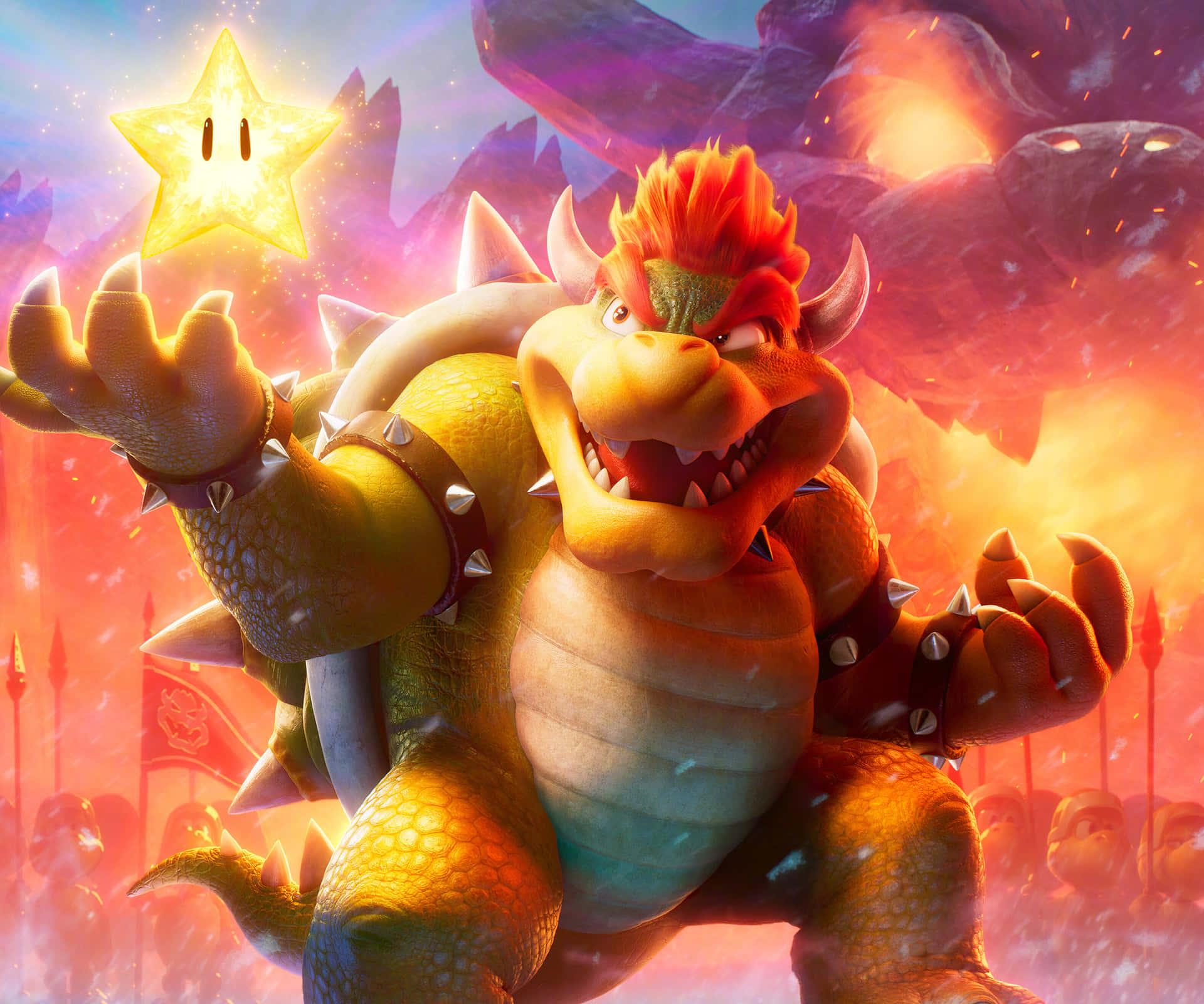 The Mighty King Bowser Reigns Supreme Background