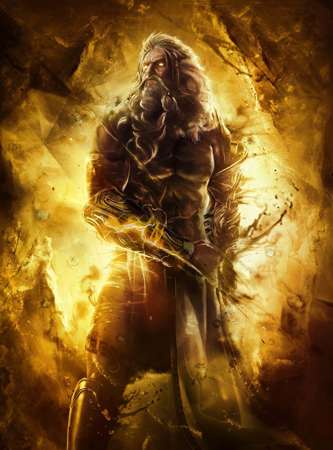 The Mighty Zeus, King Of The Gods Background