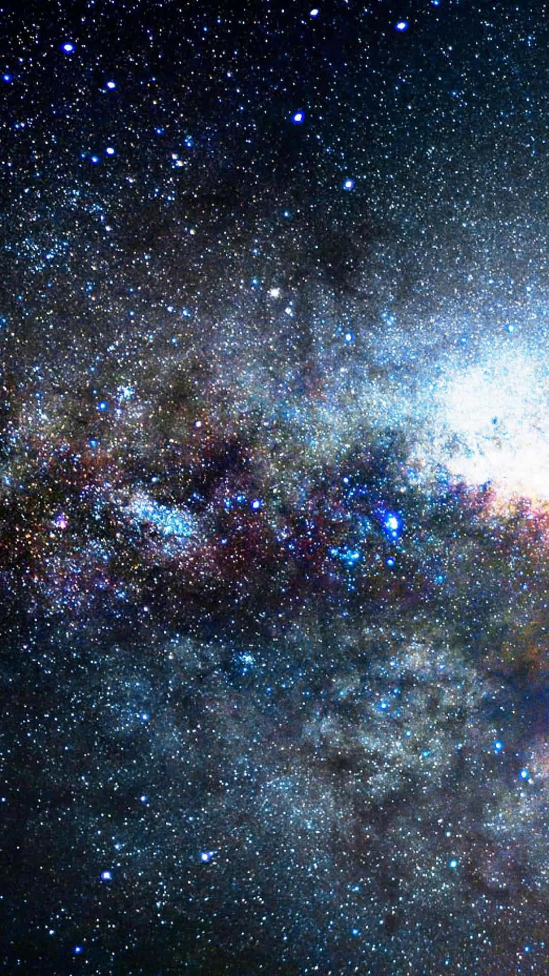 The Milky In Space With Stars And Stars Background