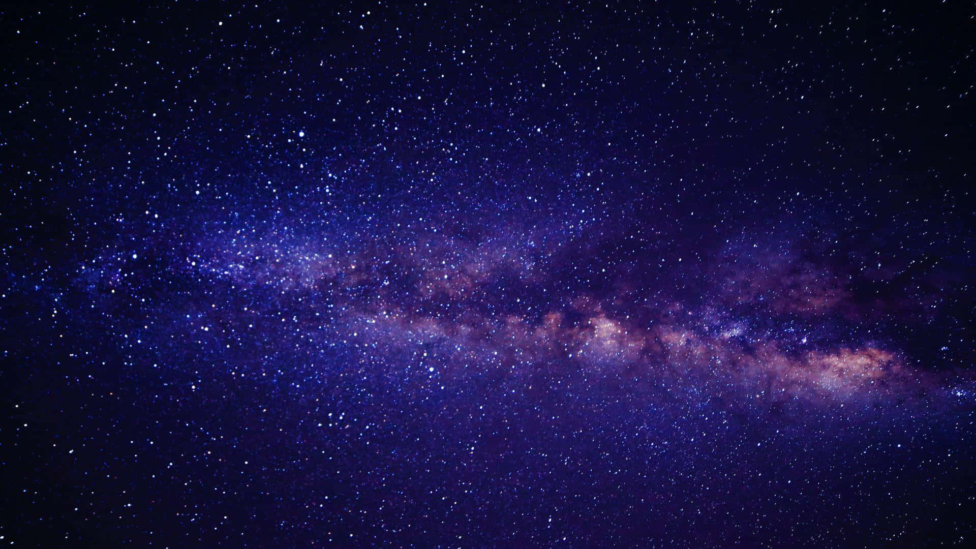 The Milky In The Sky With Stars Background