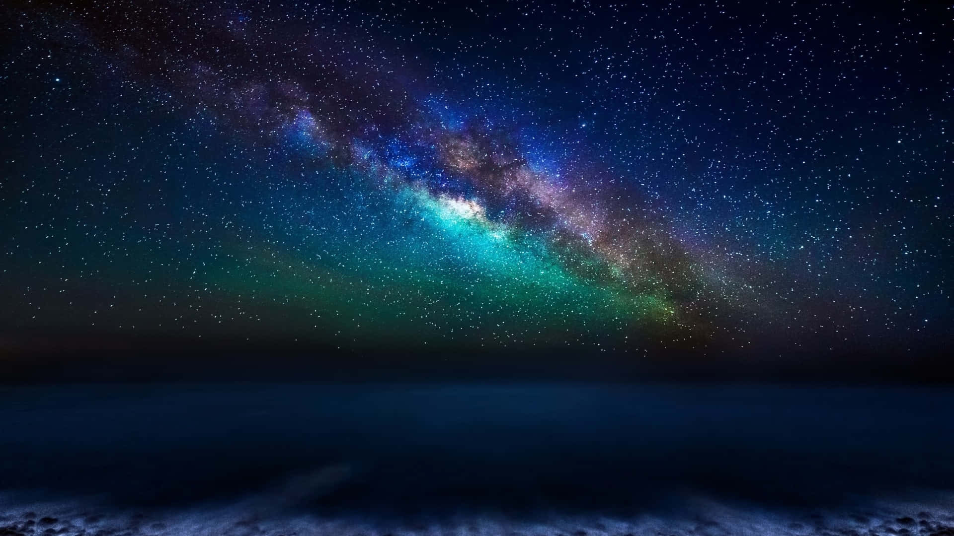 The Milky Over The Ocean Background