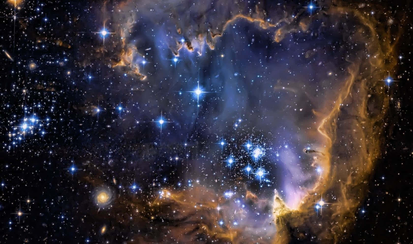 The Milky Way Illuminated By Stunning Stars Background