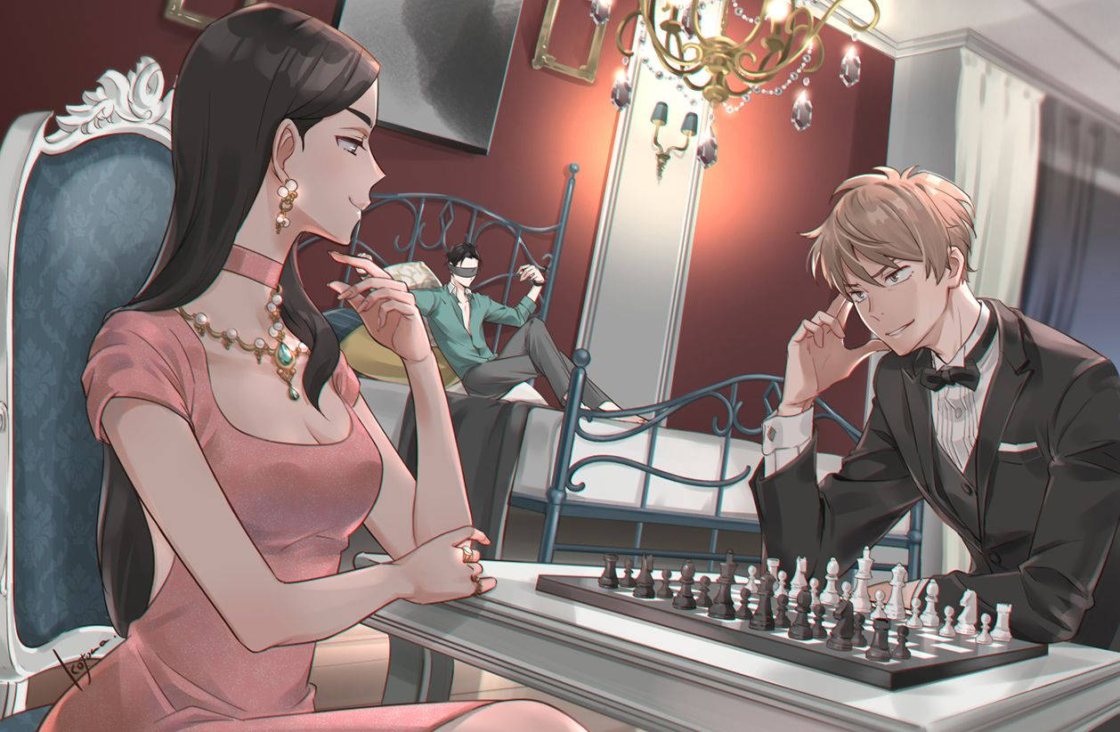 The Millionaire Detective Chess Game Art Background