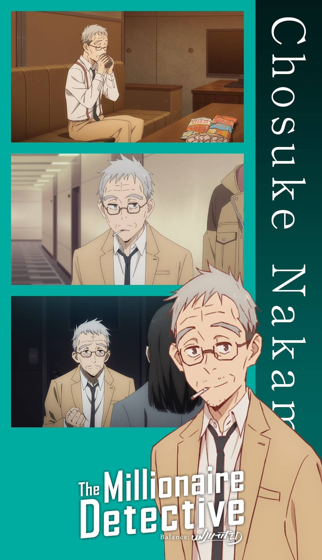 The Millionaire Detective Chosuke Collage Background