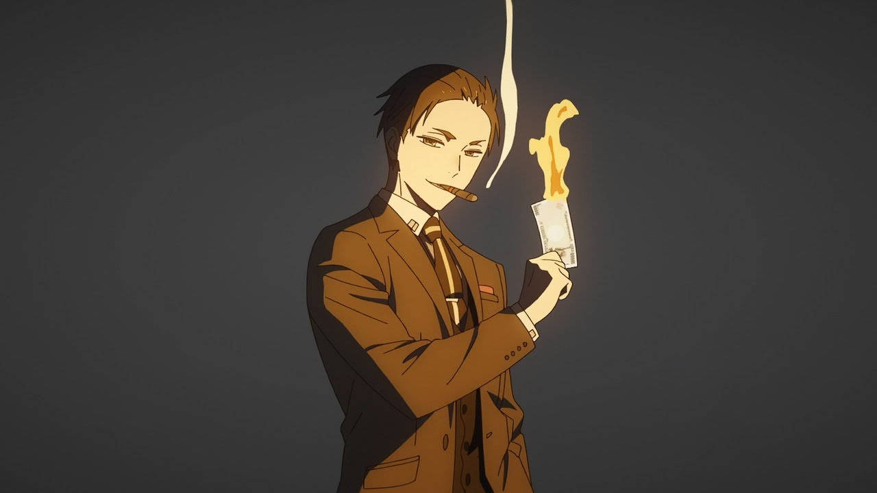 The Millionaire Detective Daisuke Money Burns Background