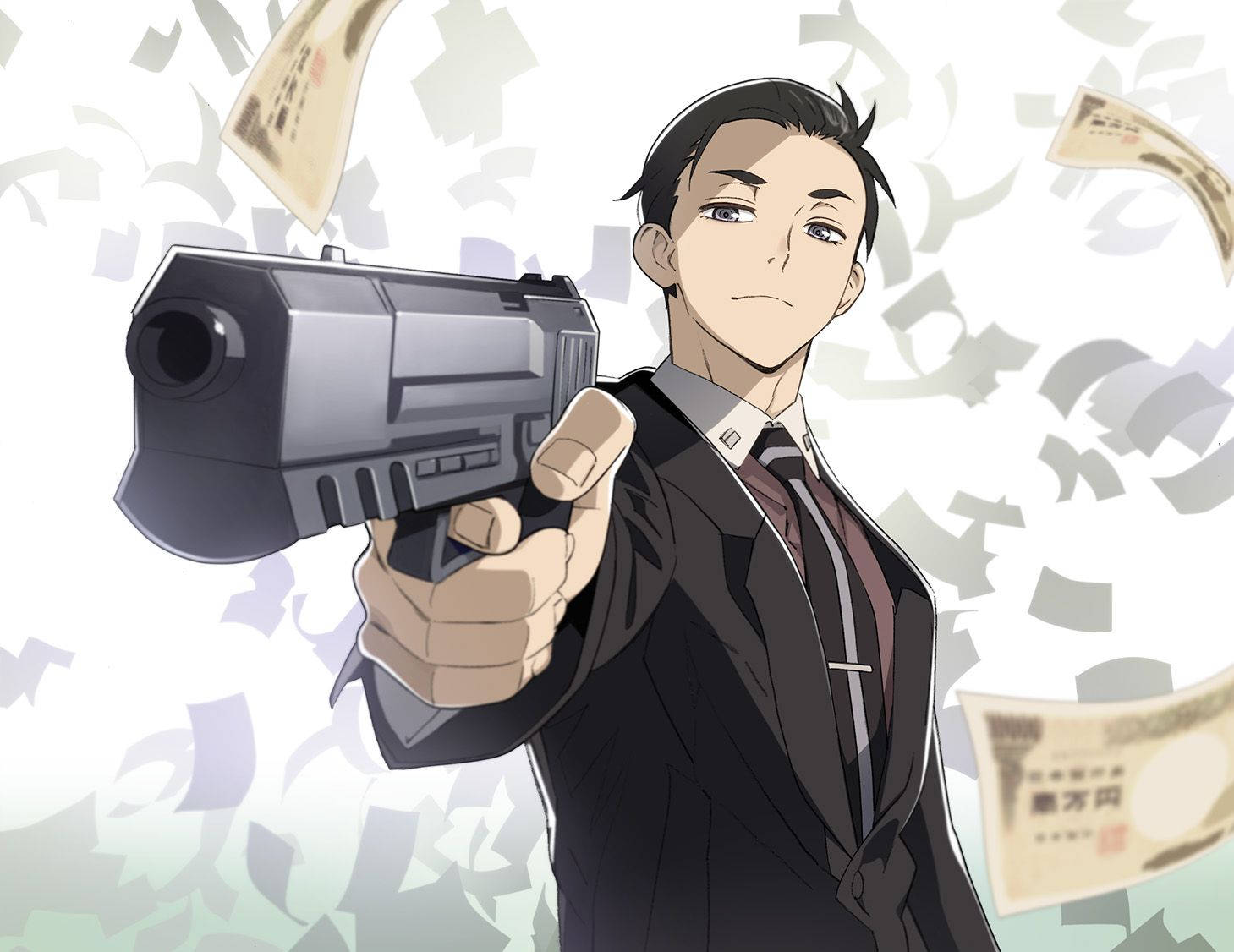The Millionaire Detective Kambe With A Gun Background