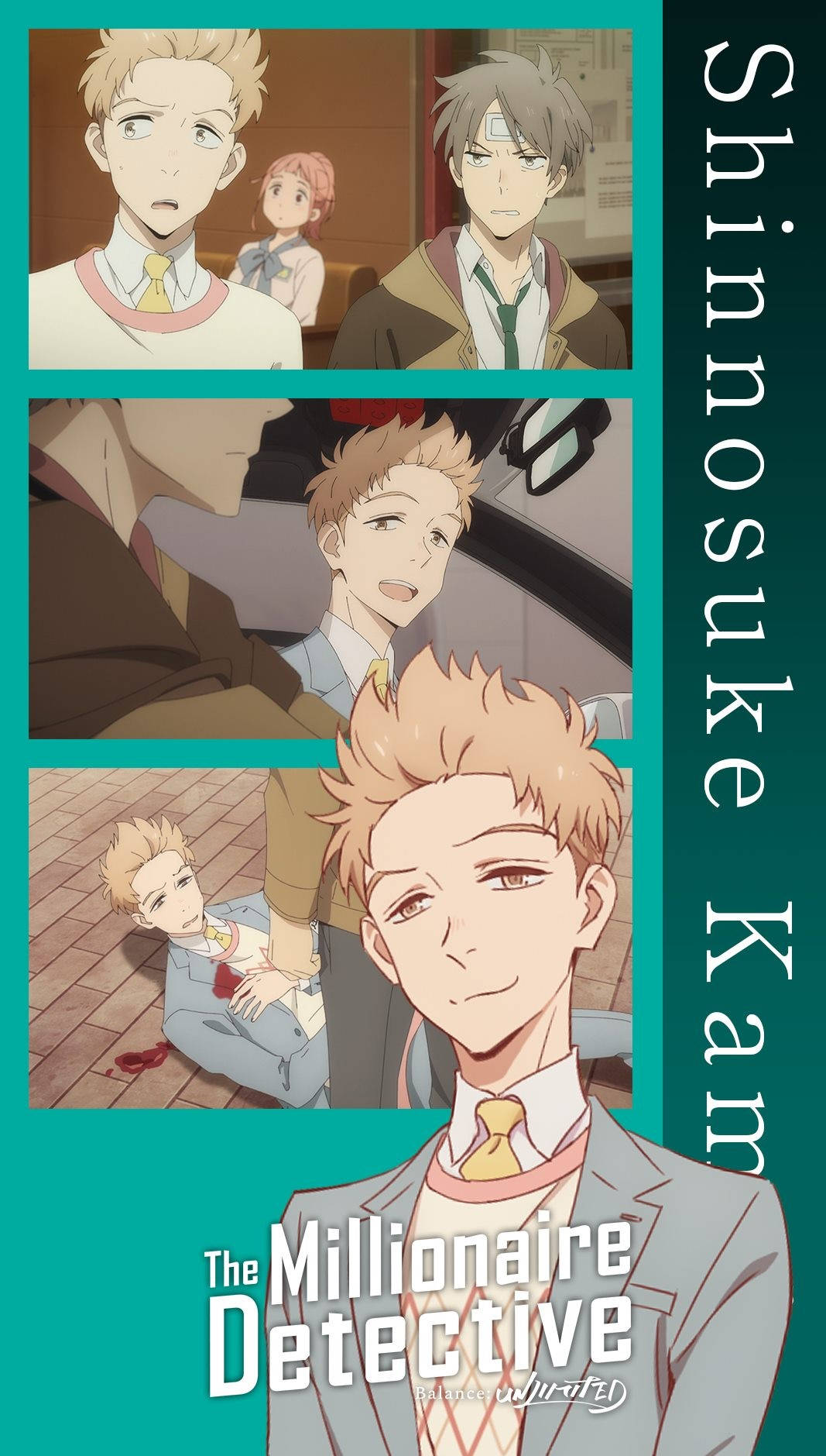 The Millionaire Detective Shinnosuke Collage Background