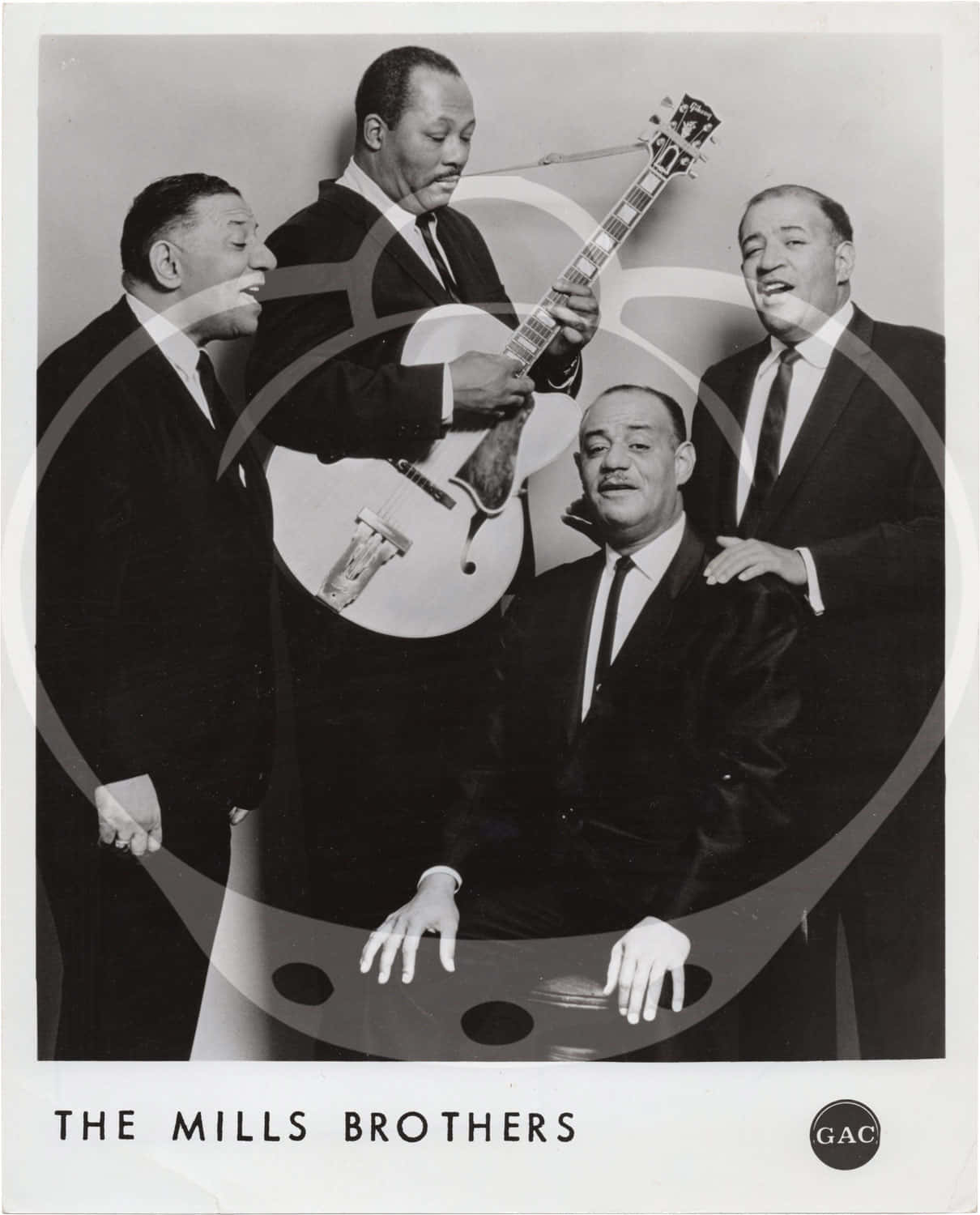 The Mills Brothers Monochrome Photo Background