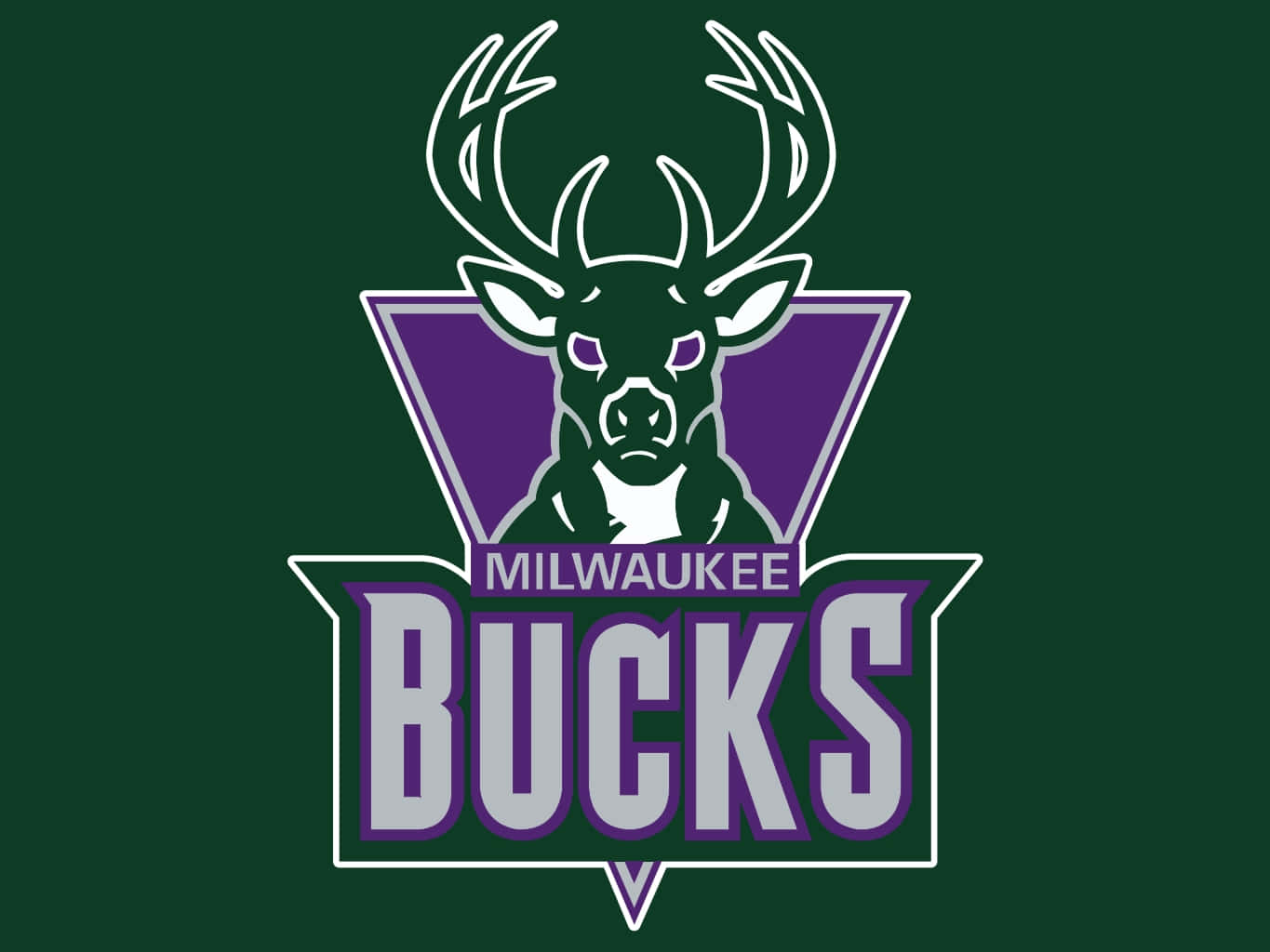 The Milwaukee Bucks Logo Representing The City Of Milwaukee Background