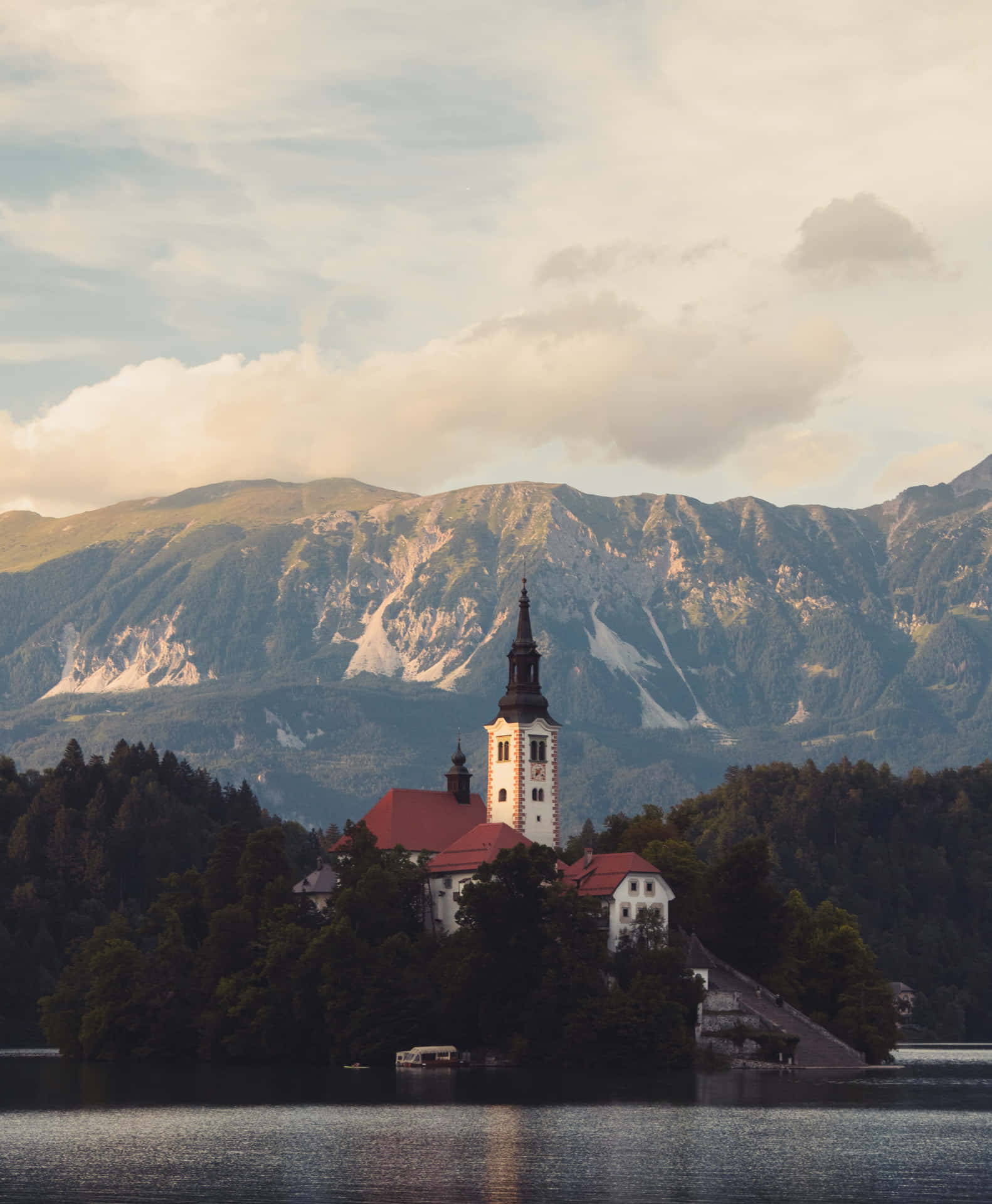 The Minaret Of Lake Bled's Church