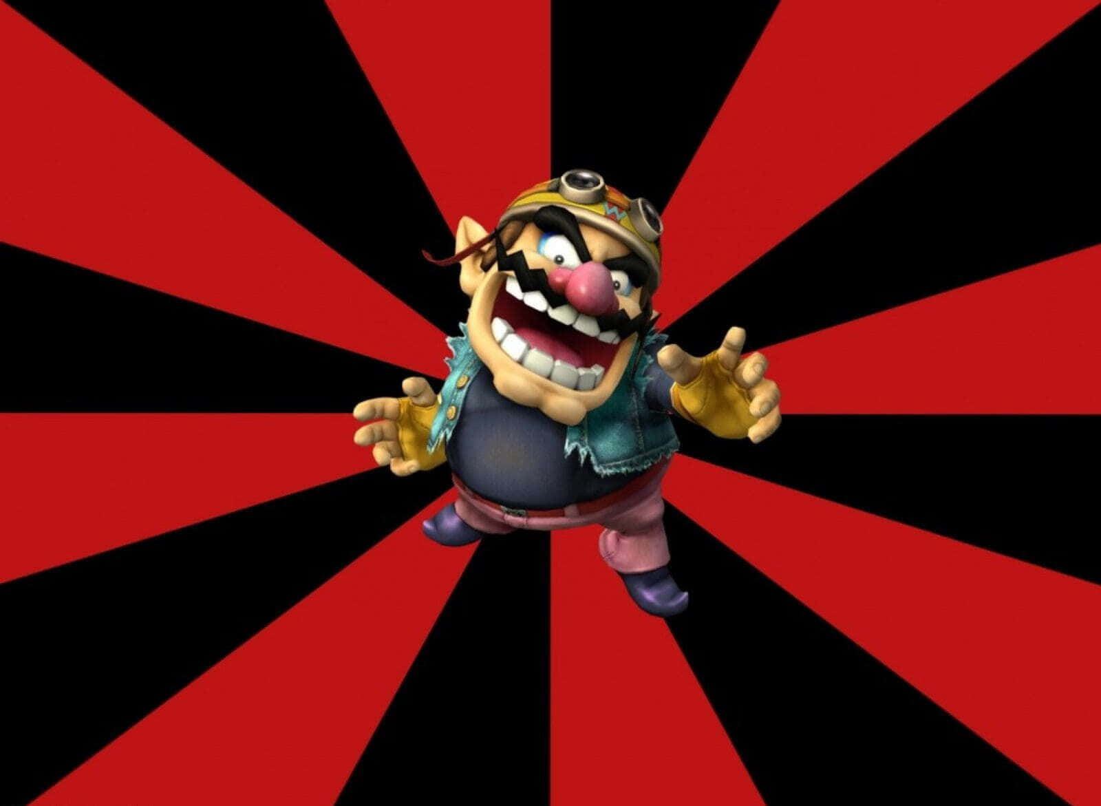 The Mischievous Wario In Action