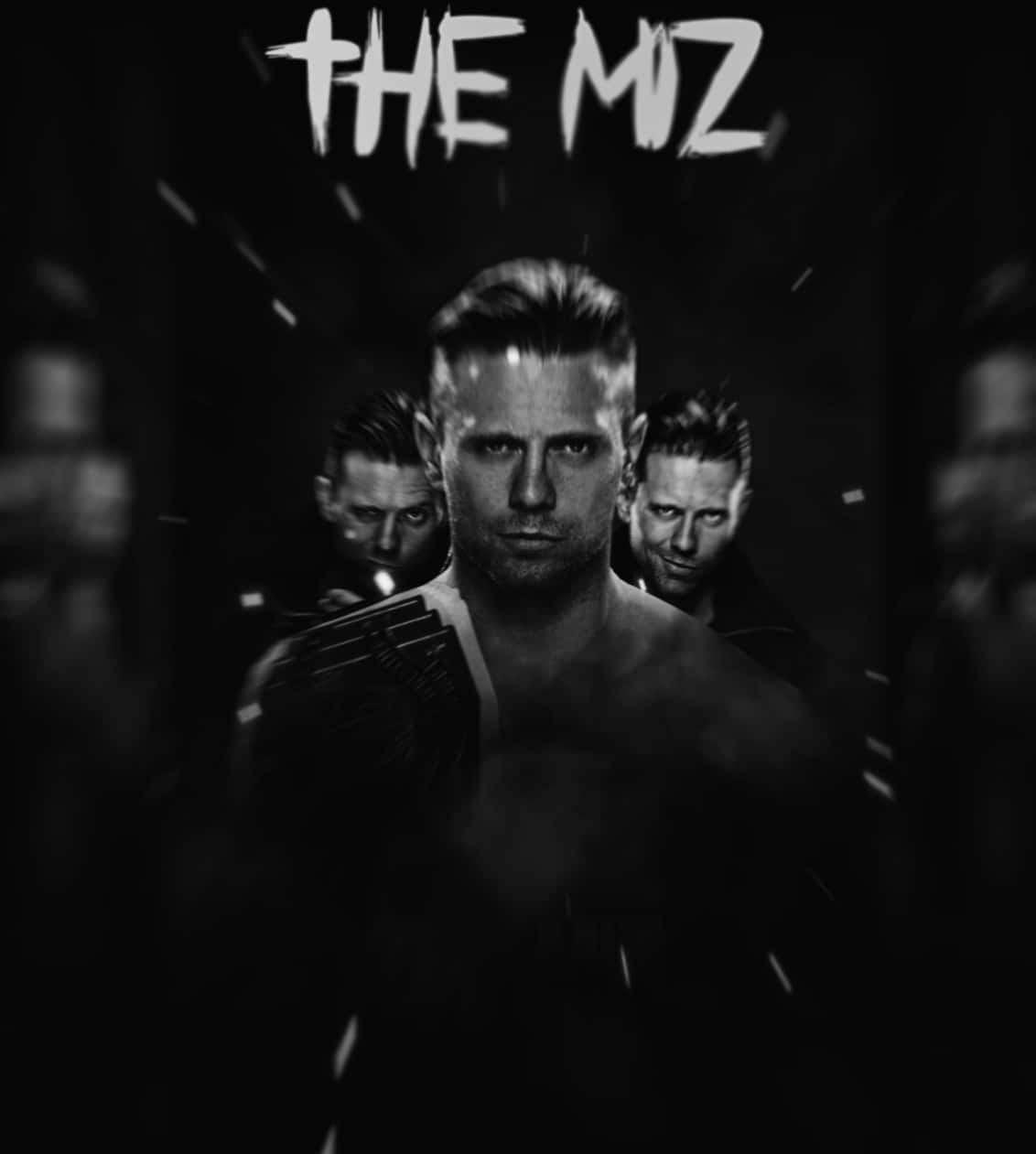 The Miz In Black And White Poster