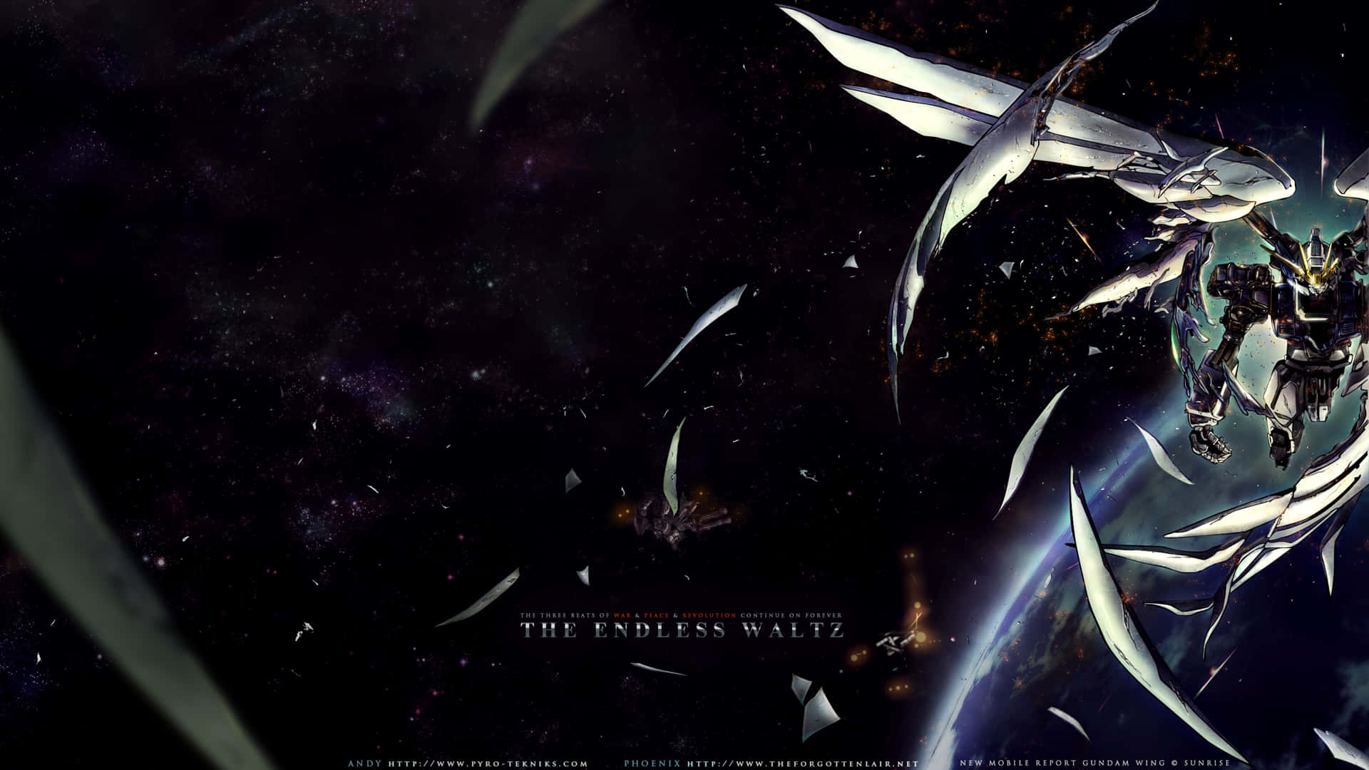 The Mobile Suit Gundam Wing Of The Organization Of The Zodiac Background