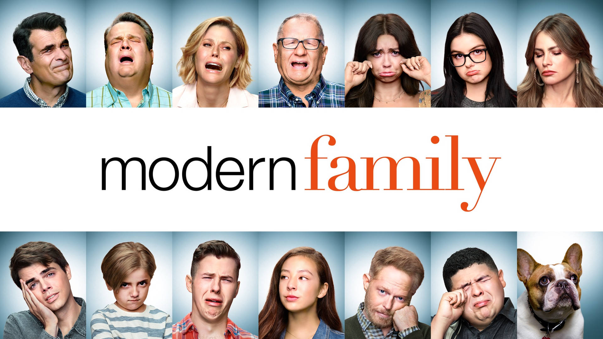 The Modern Family Cast On The Dvd Cover Of Their Hit Sitcom