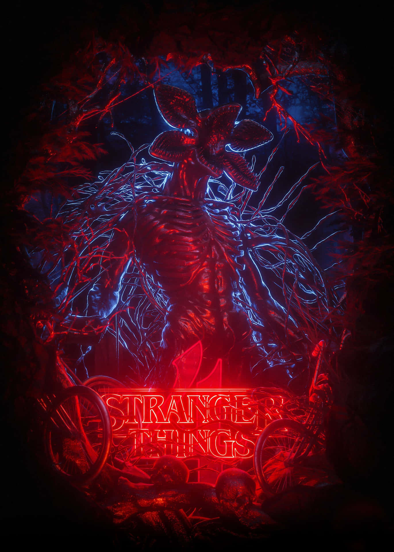 The Monstrous Demogorgon Unleashes Hordes Of Terrifying Demodogs From The Dark World Of Vecna