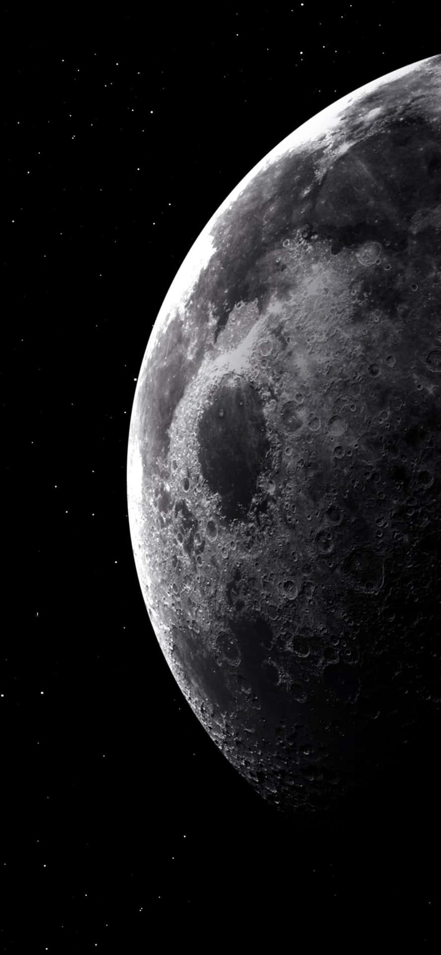 The Moon Curve Iphone Background