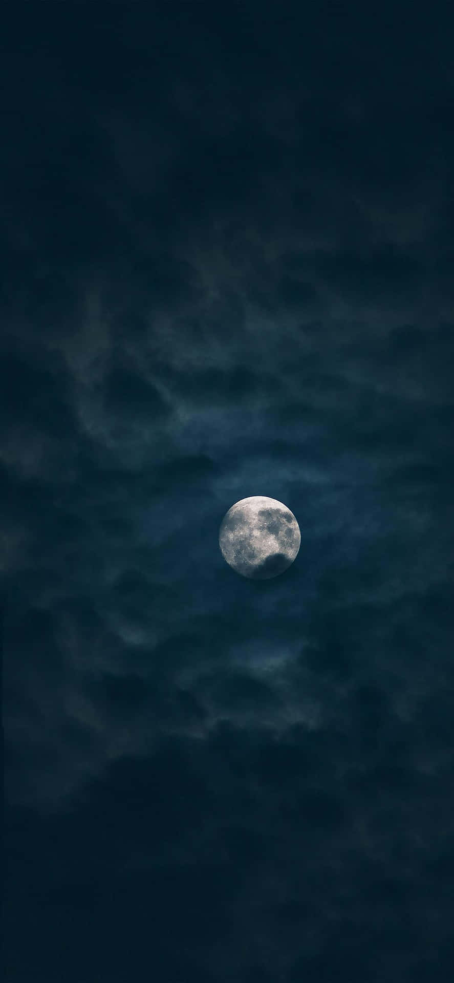 The Moon Dark Clouds Iphone Background