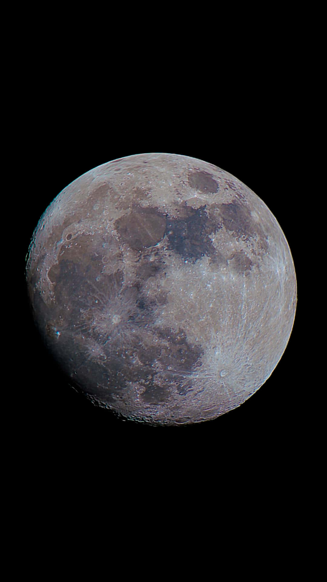 The Moon On Black Iphone Background