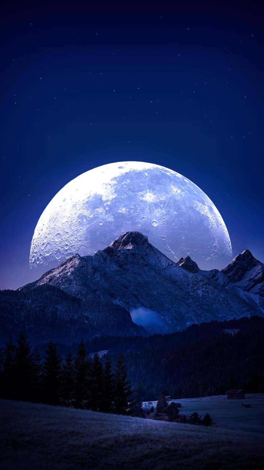 The Moon On Mount Everest Iphone Background