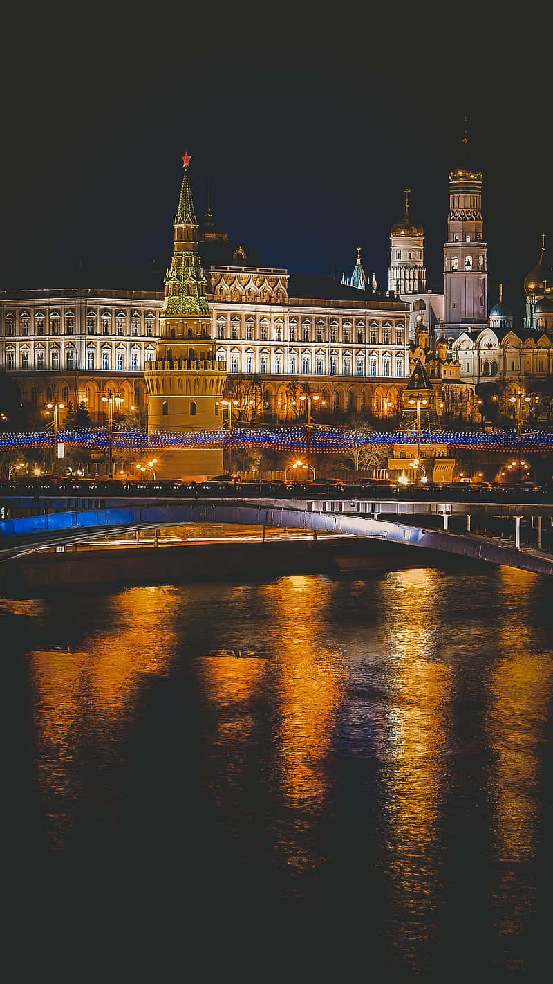 The Moscow Kremlin At Night