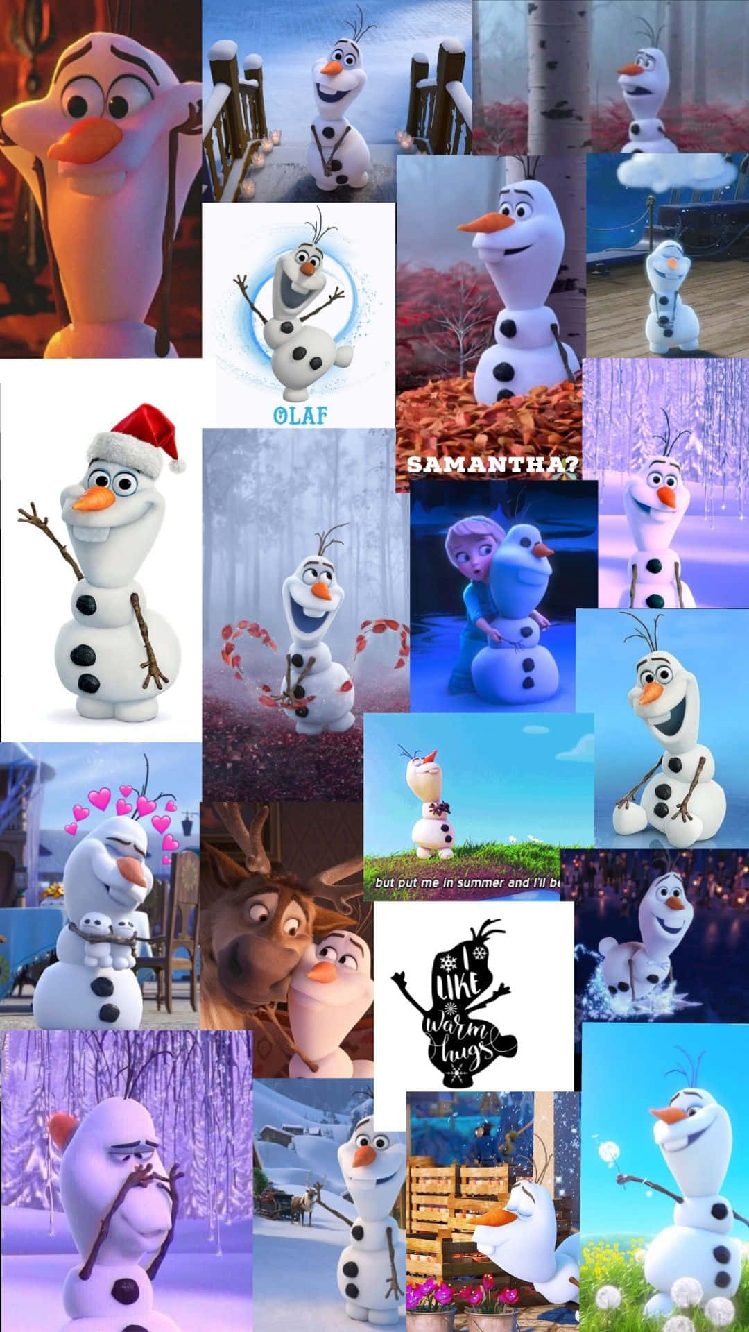 The Most Adorable Olaf Background